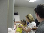 in the kitchen 